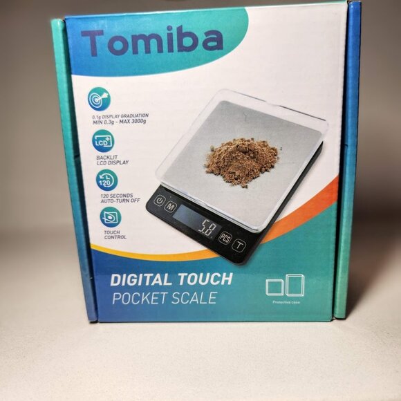 NEW Digital Touch Pocket Scale 0.01oz - Tomiba 3000g Small Portable Electronic P - Picture 2 of 9